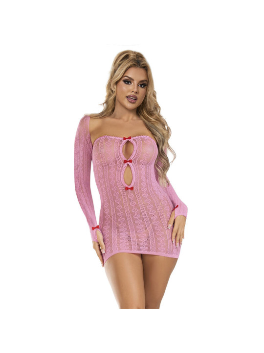 BODYSTOCKING DE REJILLA ROSA SEXY TALLA ÚNICA SUBBLIME DE LA MARCA SUBBLIME DRESSES