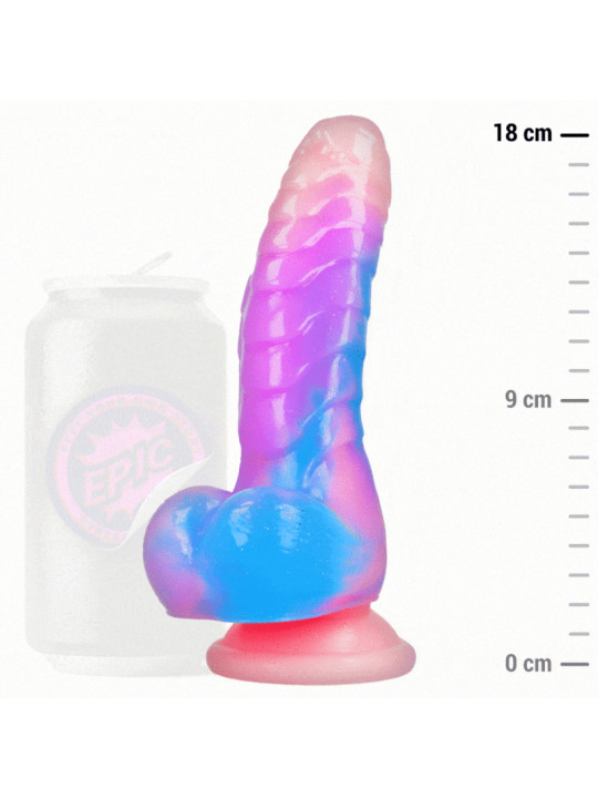 DILDO EMPUSA SILICONA SUCCIÓN 18CM - EPIC CYBERSILICOCK DE LA MARCA EPIC