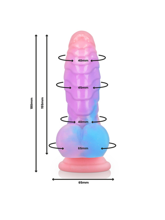 DILDO EMPUSA SILICONA SUCCIÓN 18CM - EPIC CYBERSILICOCK DE LA MARCA EPIC