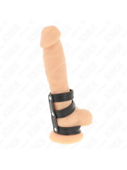 KINK - ANILLO PENE POLIPIEL TRIPLE CON CIERRE A PRESIÓN DE LA MARCA KINK RING POWER