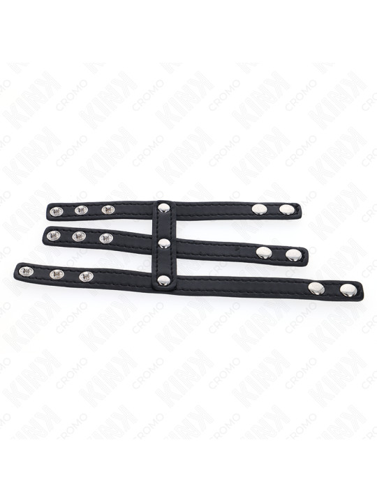 KINK - ANILLO PENE POLIPIEL TRIPLE CON CIERRE A PRESIÓN DE LA MARCA KINK RING POWER