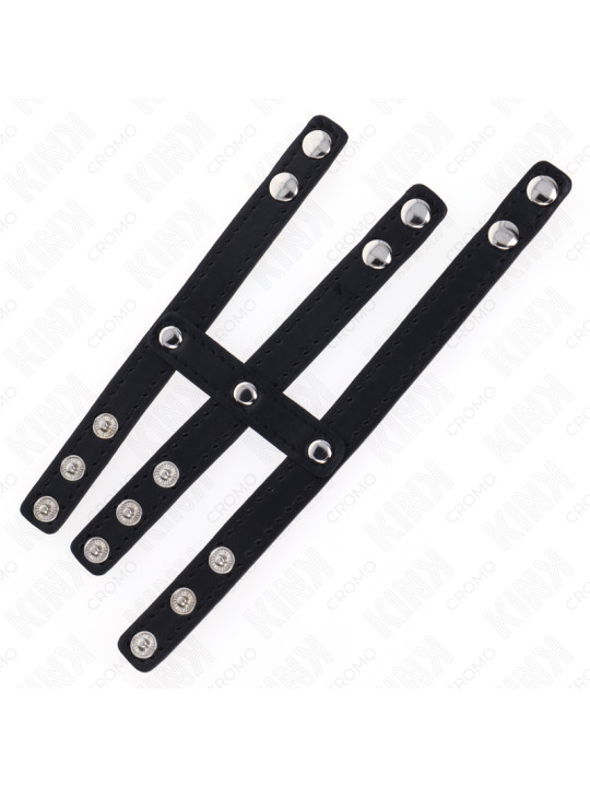 KINK - ANILLO PENE POLIPIEL TRIPLE CON CIERRE A PRESIÓN DE LA MARCA KINK RING POWER