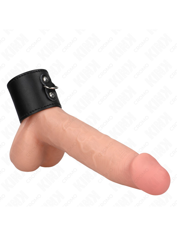 KINK - ANILLO PENE CUERO CON CIERRE A PRESIÓN 18 X 5 CM DE LA MARCA KINK RING POWER
