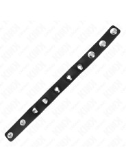 KINK - ANILLO PENE CUERO CON CIERRE A PRESIÓN FORRO ROJO 21 X 1.5 CM DE LA MARCA KINK RING POWER