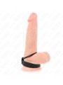 KINK - ANILLO PENE SILICONA 3.8 CM Y DIVISOR DE BOLAS CUERO 22 X 1.5 CM DE LA MARCA KINK RING POWER