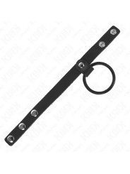 KINK - ANILLO PENE SILICONA 3.8 CM Y DIVISOR DE BOLAS CUERO 22 X 1.5 CM DE LA MARCA KINK RING POWER