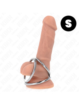 ANILLO PENE TRIPLE METAL CROMADO KINK 3.2-4.5 CM DE LA MARCA KINK RING POWER