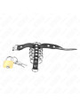 KINK - ANILLO PENE CUERO CORREA CON CERRADURA 21 X 2 CM Y 5 ANILLOS METAL DE 3 CM A 4 CM DE LA MARCA KINK RING POWER