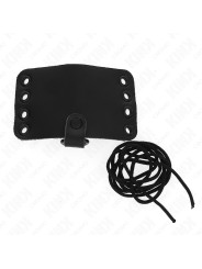 KINK - ANILLO PENE CUERO CON CIERRE DE ENCAJE Y CORDONES DE LA MARCA KINK RING POWER