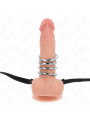 KINK - 5 ANILLOS PENE 3.8 CM A 5 CM METAL CON CINTURÓN POLIPIEL 112 CM DE LA MARCA KINK RING POWER