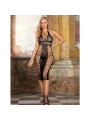 BABYDOLL DE REJILLA LARGO NEGRO SUBBLIME - LENCERÍA SEXY DE LA MARCA SUBBLIME DRESSES