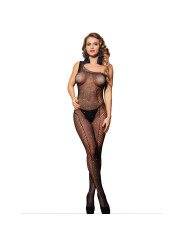 BODYSTOCKING REJILLA UN HOMBRO CON DIAMANTES NEGRO DE LA MARCA SUBBLIME BODYSTOCKINGS