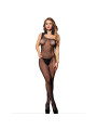 BODYSTOCKING REJILLA UN HOMBRO CON DIAMANTES NEGRO DE LA MARCA SUBBLIME BODYSTOCKINGS