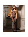 BODYSTOCKING REJILLA UN HOMBRO CON DIAMANTES NEGRO DE LA MARCA SUBBLIME BODYSTOCKINGS