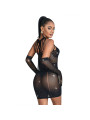 BODYSTOCKING DE REJILLA CON BRILLANTES NEGRO SUBBLIME DE LA MARCA SUBBLIME DRESSES