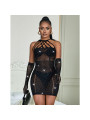 BODYSTOCKING DE REJILLA CON BRILLANTES NEGRO SUBBLIME DE LA MARCA SUBBLIME DRESSES