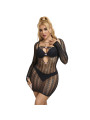 BODYSTOCKING DE REJILLA NEGRO SEXY Y TRANSPARENTE DE LA MARCA SUBBLIME DRESSES