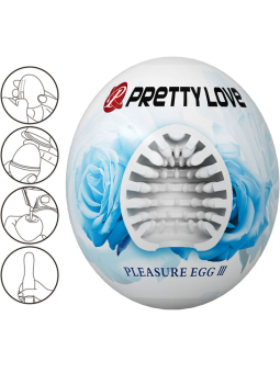 MASTURBADOR MASCULINO HUEVO TEXTURADO PRETTY LOVE DE LA MARCA PRETTY LOVE FLIRTATION