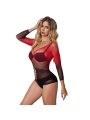 BODYSTOCKING REJILLA MANGA LARGA ROJO Y NEGRO SUBBLIME DE LA MARCA SUBBLIME DRESSES