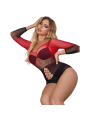 BODYSTOCKING REJILLA MANGA LARGA ROJO Y NEGRO SUBBLIME DE LA MARCA SUBBLIME DRESSES