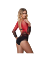 BODYSTOCKING REJILLA MANGA LARGA ROJO Y NEGRO SUBBLIME DE LA MARCA SUBBLIME DRESSES