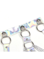 ARNÉS DE PECHO CON ANILLOS Y CADENAS PLATA SUBBLIME DE LA MARCA SUBBLIME FETISH