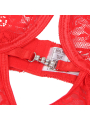 BABYDOLL DE ENCAJE ROJO CON TIRANTES AJUSTABLES S/M DE LA MARCA SUBBLIME BABYDOLLS