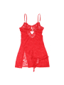 BABYDOLL DE ENCAJE ROJO CON TIRANTES AJUSTABLES L/XL DE LA MARCA SUBBLIME BABYDOLLS