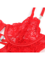BABYDOLL DE ENCAJE ROJO CON TIRANTES AJUSTABLES L/XL DE LA MARCA SUBBLIME BABYDOLLS