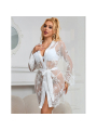 CAMISÓN MANGA LARGA FLORAL BLANCO SUBBLIME S/M DE LA MARCA SUBBLIME BABYDOLLS