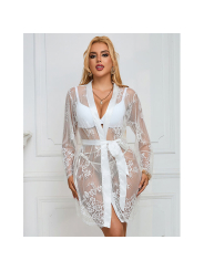 CAMISÓN MANGA LARGA FLORAL BLANCO SUBBLIME S/M DE LA MARCA SUBBLIME BABYDOLLS