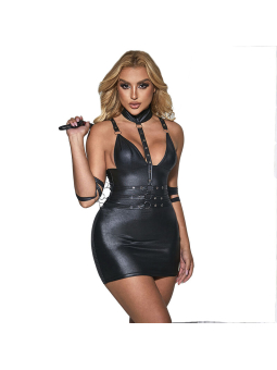 BODY BONDAGE DE CUERO NEGRO SUBBLIME L/XL - LENCERÍA SEXY DE LA MARCA SUBBLIME DRESSES