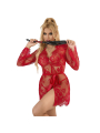 CAMISÓN DE ENCAJE ROJO CON TANGA SUBBLIME S/M DE LA MARCA SUBBLIME SETS