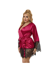 PIJAMA DE ENCAJE ROJO CON TANGA - SUBBLIME S/M DE LA MARCA SUBBLIME SETS