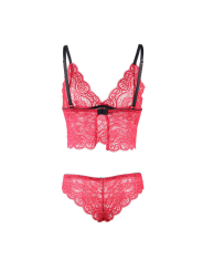 CAMISÓN DE SEDA Y ENCAJE SUBBLIME ROJO L/XL DE LA MARCA SUBBLIME SETS