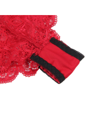 CAMISÓN DE SEDA Y ENCAJE SUBBLIME ROJO L/XL DE LA MARCA SUBBLIME SETS