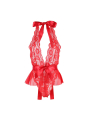 BODY SEXY CON VOLANTES Y CINTURÓN ROJO SUBBLIME S/M DE LA MARCA SUBBLIME BODIES