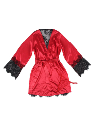 CAMISOLA DE ENCAJE TRANSPARENTE SUBBLIME ROJO/NEGRO L/XL DE LA MARCA SUBBLIME SETS