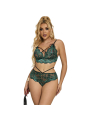 SUJETADOR Y PANTIES ENCAJE VERDE S/M - SUBBLIME DE LA MARCA SUBBLIME SETS