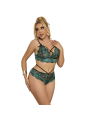 SUJETADOR Y PANTIES ENCAJE VERDE S/M - SUBBLIME DE LA MARCA SUBBLIME SETS