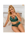 SUJETADOR Y PANTIES ENCAJE VERDE S/M - SUBBLIME DE LA MARCA SUBBLIME SETS