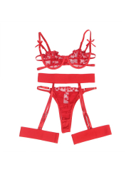 SUBLIME LENCERÍA CORAZONES ROJO SUJETADOR TANGA LIGUERO L/XL DE LA MARCA SUBBLIME SETS