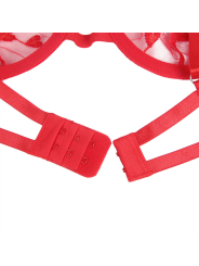 SUBLIME LENCERÍA CORAZONES ROJO SUJETADOR TANGA LIGUERO L/XL DE LA MARCA SUBBLIME SETS