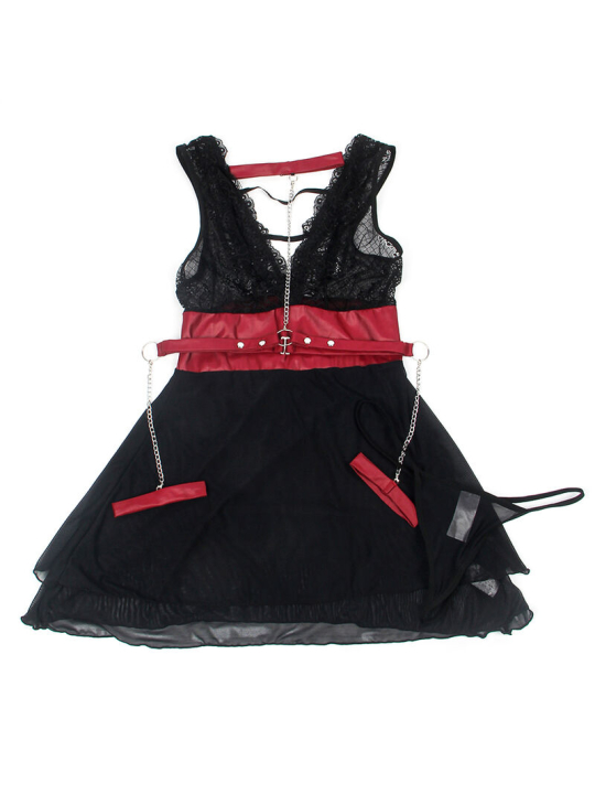 VESTIDO BONDAGE ENCAJE NEGRO SUBBLIME L/XL DE LA MARCA SUBBLIME DRESSES