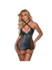 VESTIDO SEXY REJILLA CUERO NEGRO SUBBLIME TALLA L/XL DE LA MARCA SUBBLIME DRESSES