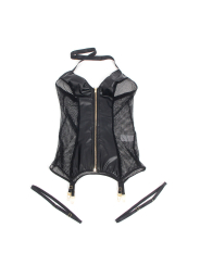 VESTIDO SEXY REJILLA CUERO NEGRO SUBBLIME TALLA L/XL DE LA MARCA SUBBLIME DRESSES