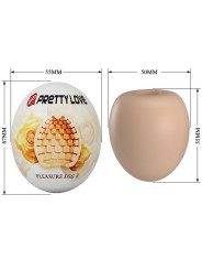 MASTURBADOR MASCULINO HUEVO PRETTY LOVE TEXTURA ACANALADA DE LA MARCA PRETTY LOVE FLIRTATION