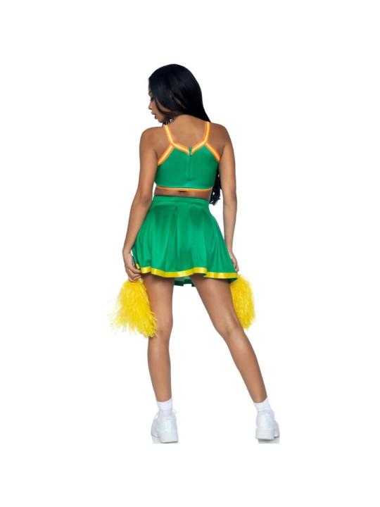 DISFRAZ ANIMADORA VERDE CON POMPONES - LEG AVENUE S/M DE LA MARCA LEG AVENUE COSTUMES