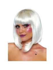 PELUCA BOB BLANCA BRILLO OSCURIDAD LEG AVENUE DE LA MARCA LEG AVENUE ACCESSORIES