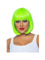 PELUCA BOB FLUORESCENTE VERDE NEON PARA FIESTAS Y EVENTOS DE LA MARCA LEG AVENUE ACCESSORIES